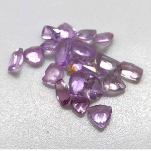 VALUE LOT 4.35 ct 20 pcs PURPLE APATITE MAINE  -  USA