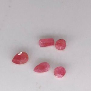 GREAT VALUE LOT 0.65 cts 5 pcs COBALTO CALCITE  -  MOROCCO