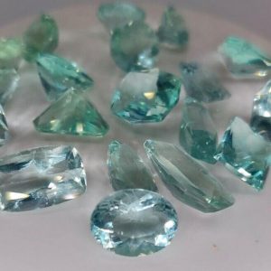 GREAT VALUE LOT 20 pc 88.35 ct TEAL FLUORITE -  CHINA