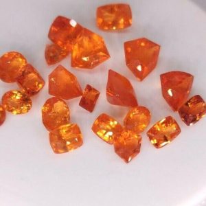 GREAT VALUE LOT 20 pc 40.40 ct SPESSARTITE GARNET  -  BRAZIL