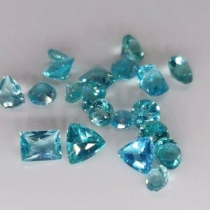 GREAT VALUE LOT 20 pcs 5.30 ct PARAIBA APATITE  -  BRAZIL