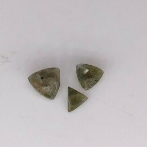 0.45 ct 3 pc MANGANO APATITE HYALITE  -  USA