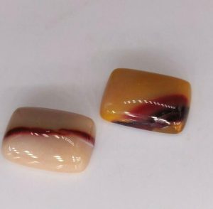 GREAT VALUE LOT 11.55 ct 2 pc MOOKITE  -  AUSTRALIA