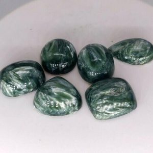 GREAT VALUE LOT 6 pc 40 cts SERAPHINITE  -  RUSSIA