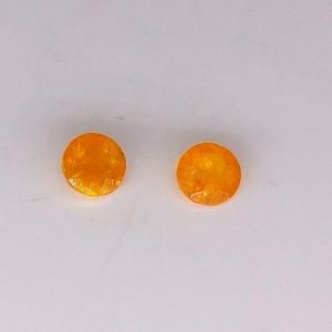 LOT 2 pc 0.45 ct ORANGE MIMETITE  -  CHINA