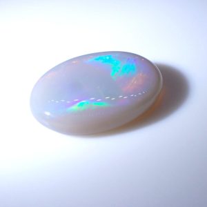3.18 ct Harlequin Rolling Flash Multicolor Solid GREY OPAL  -  AUSTRALIA