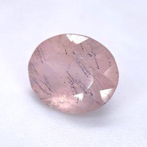 4.45 ct ROSEQUARTZ W. BISMUTITE INCLUSIONS - MADAGASCAR