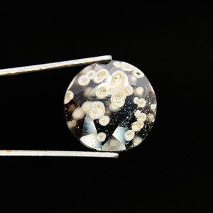 4.58 ct OBSIDIAN WITH ULVOSPINEL  -  ITALY