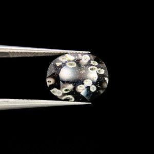 4.17 ct OBSIDIAN WITH ULVOSPINEL - ITALY