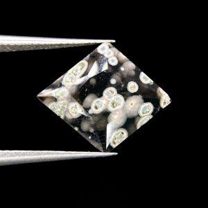 3.80 ct OBSIDIAN WITH ULVOSPINEL - ITALY
